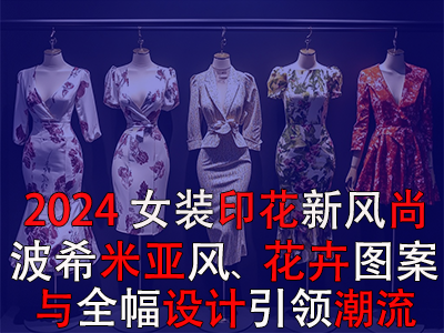 2024女裝印花新風(fēng)尚：波希米亞風(fēng)、花卉圖案與全幅設(shè)計(jì)引領(lǐng)潮流