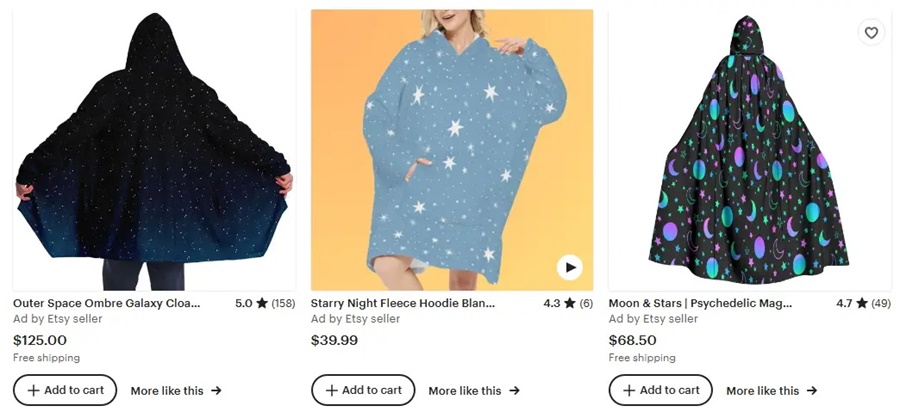 定制斗篷之星空設計