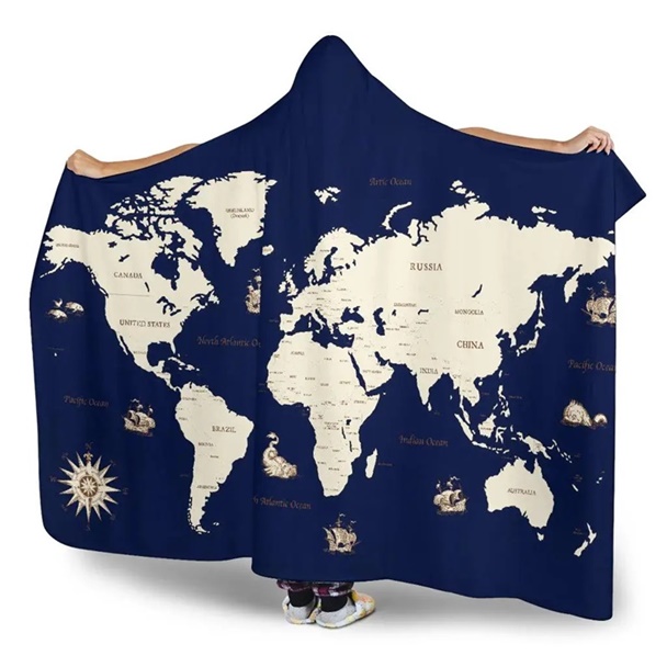 定制斗篷之復古地圖設計