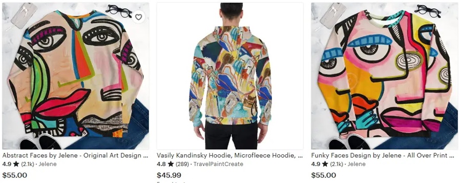 定制衛(wèi)衣全幅印花的設(shè)計元素推薦之抽象藝術(shù)