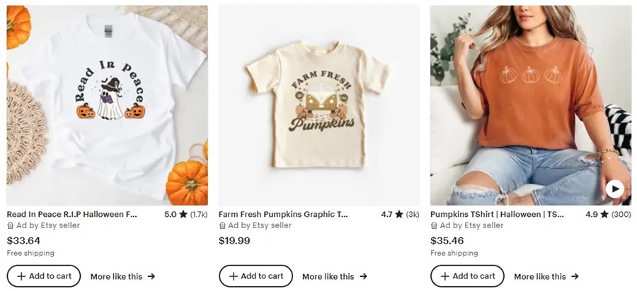 跨境選品思路，秋冬T恤設計元素推薦之簡約文字設計